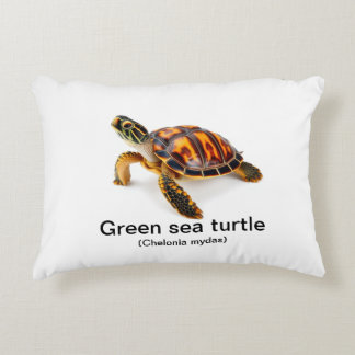 Groene zee schildpad accent kussen
