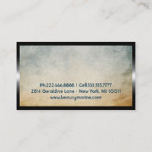 Groene Zee schildpad / behoud van mariene hulpbron Visitekaartje (Achterkant)