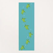 Groene Zee schildpadden op Blauwgroen Turquoise Yo Yogamat (Voorkant)
