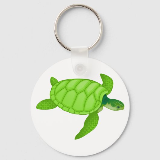 Groene Zee Sleutelhanger (Achterkant)