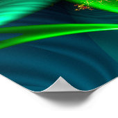 Groene Zee Spiraal Poster (Hoek)