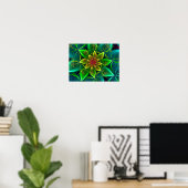 Groene Zee Spiraal Poster (Thuiskantoor)