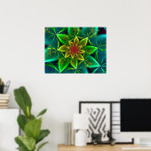 Groene Zee Spiraal Poster (Thuiskantoor)
