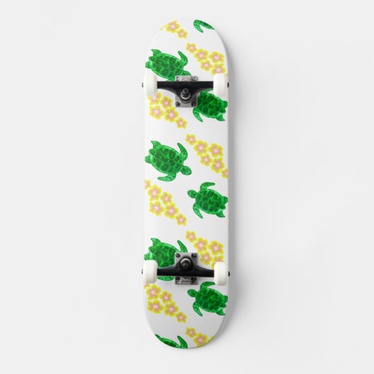 Groene Zee Turltes Skateboard (Voorkant)