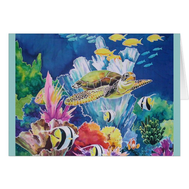 Groene Zee Turtle (Voorkant Horizontaal)