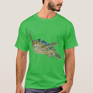 Groene Zee Turtle 6 T-shirt