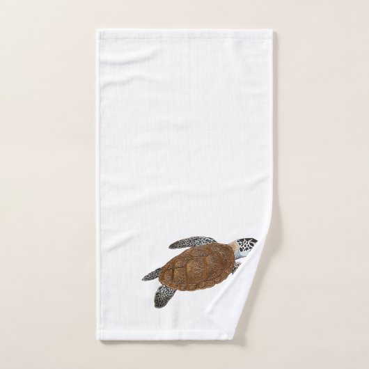 Groene Zee Turtle Bad Handdoek (Handdoek)