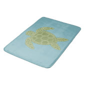 Groene Zee Turtle Badmat (Gekanteld)