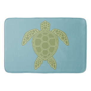 Groene Zee Turtle Badmat