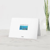 Groene Zee Turtle Bedankkaart (Achterkant)