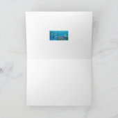 Groene Zee Turtle Bedankkaart (Binnen)