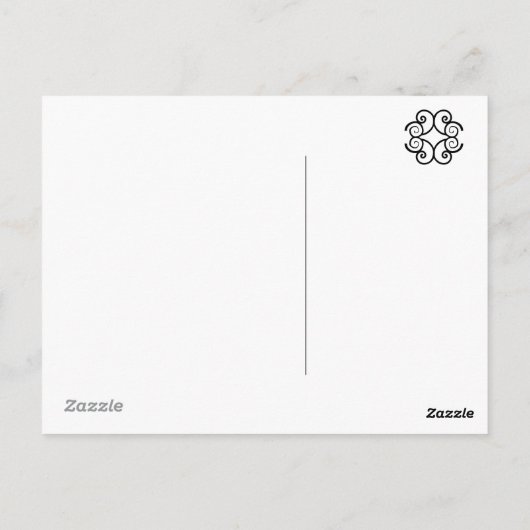 Groene Zee Turtle Briefkaart (Achterkant)