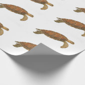 Groene Zee Turtle Cadeaupapier (Hoek)