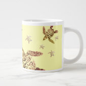 Groene Zee Turtle Grote Koffiekop (Rechts)