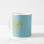 Groene Zee Turtle Koffiemok (Voorkant links)