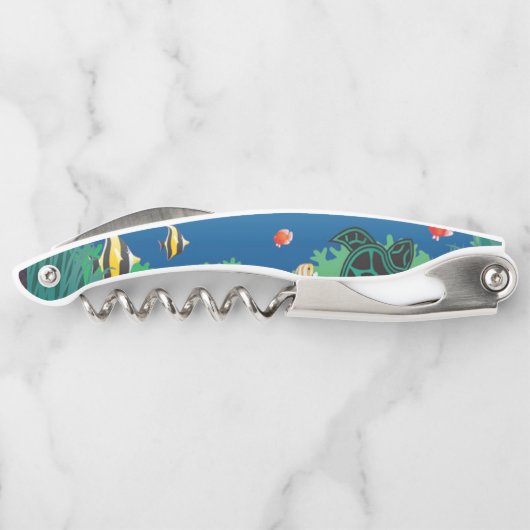 Groene Zee Turtle Kurkentrekker (Achterkant)