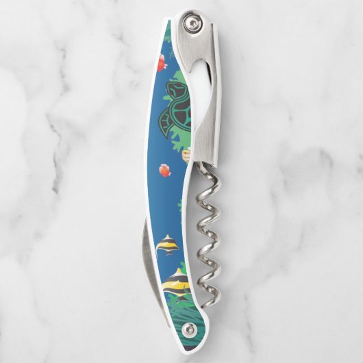 Groene Zee Turtle Kurkentrekker (Achterkant)