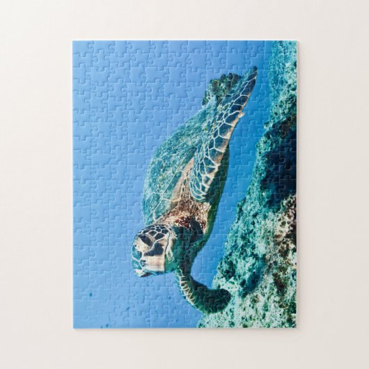 Groene Zee Turtle Legpuzzel (Verticaal)