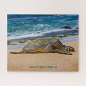 Groene Zee Turtle Legpuzzel (Horizontaal)