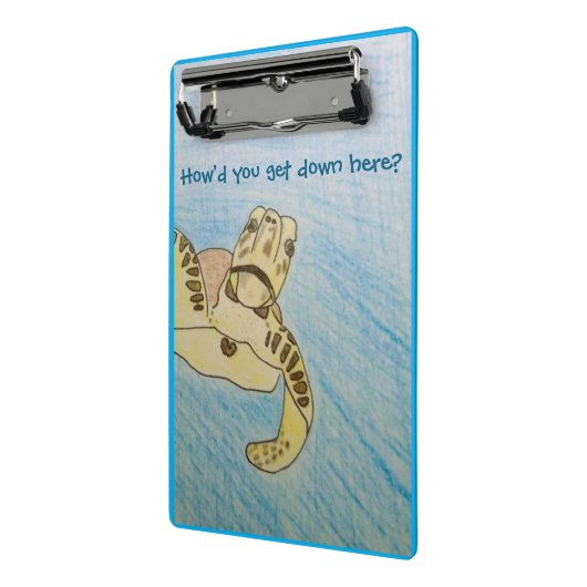 Groene Zee Turtle Mini Klembord (Angled2)