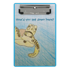 Groene Zee Turtle Mini Klembord