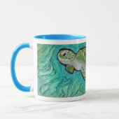 Groene Zee Turtle Mok (Links)