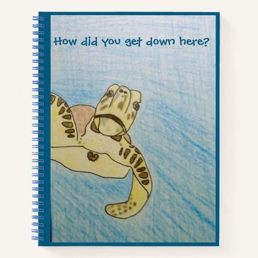 Groene Zee Turtle Notitieboek (Voorkant)