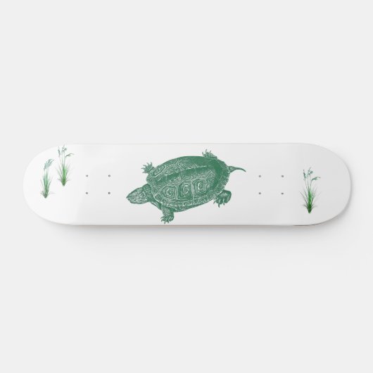 Groene Zee Turtle Persoonlijk Skateboard (Horizontaal)