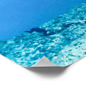 Groene Zee Turtle Poster (Hoek)