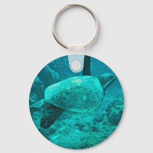 Groene Zee Turtle Sleutelhanger
