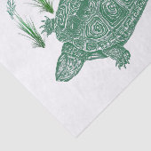 Groene Zee Turtle Tissuepapier (Detail)