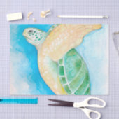 Groene Zee Turtle Tissuepapier (Craft)