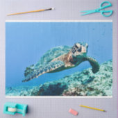 Groene Zee Turtle Tissuepapier (Craft)
