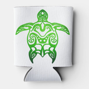 Groene Zee Turtle Tribal Blikjeskoeler