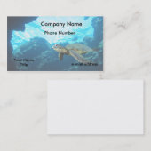 Groene Zee Turtle Visitekaartje (Voorkant / Achterkant)