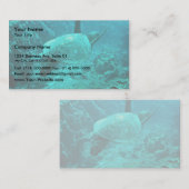 Groene Zee Turtle Visitekaartje (Voorkant / Achterkant)