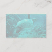 Groene Zee Turtle Visitekaartje (Achterkant)