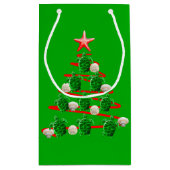 Groene Zeeen kerstbomen Klein Cadeauzakje (Achterkant)