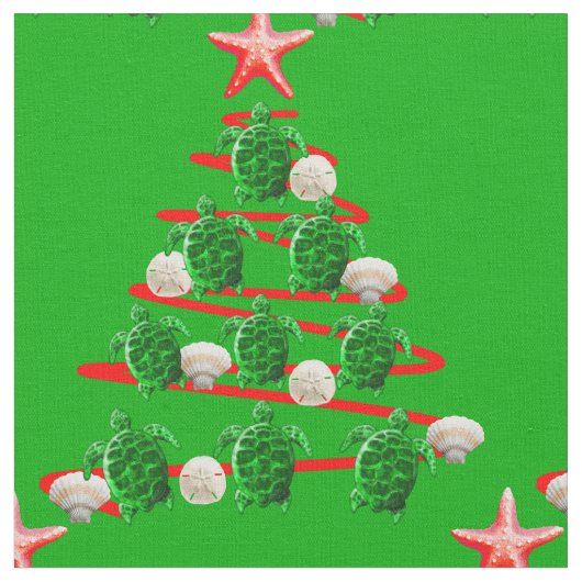 Groene Zeeen kerstbomen Stof (Close Up)