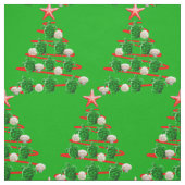 Groene Zeeen kerstbomen Stof (Swatch)