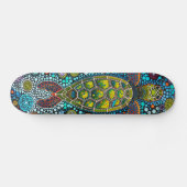 Groene Zeeen schildpad - Aboriginal - Skateboard D (Horizontaal)