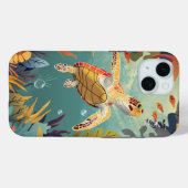 Groene Zeeen schildpad zwemt in de Stille Oceaan Case-Mate iPhone Case (Achterkant (horizontaal))