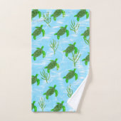 Groene Zeeen schildpadden zwemmen in de oceaan Bad Handdoek (Handdoek)