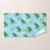 Groene Zeeen schildpadden zwemmen in de oceaan Bad Handdoek (Handdoek)