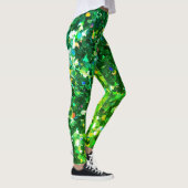 Groene Zeemeermin Holo Glitter Leggings Glitz! (Rechts)