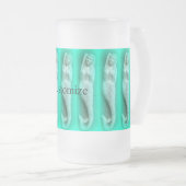 groene zeemeermin matglas bierpul (Voorkant rechts)