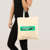 groene zeemeermin tote bag (Voorkant (product))