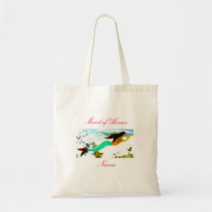 Groene zeemeermin tote bag