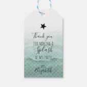 Groene Zeemeermin Verjaardagsfeestgeschenk Labels Cadeaulabel (Voorkant)