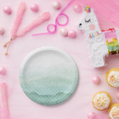 Groene zeemeermin verjaardagsfeestje papier Borden Papieren Bordje (Feest)